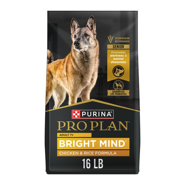 Purina Pro Plan Bright Mind Adult 7+ Chicken & Rice Formula Dry Dog Food