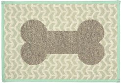 Loving Pets Geo Bone Dog Placemat, Aqua
