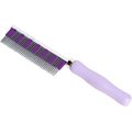 Small Pet Select Hair Buster Fur Detangler Comb Cat, Dog & Small-Pet Grooming Tool, Purple 