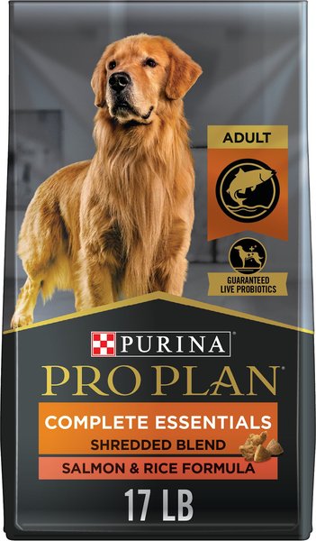hardwerkend aanvaarden metalen PURINA PRO PLAN Adult Shredded Blend Salmon & Rice Formula Dry Dog Food,  17-lb bag - Chewy.com