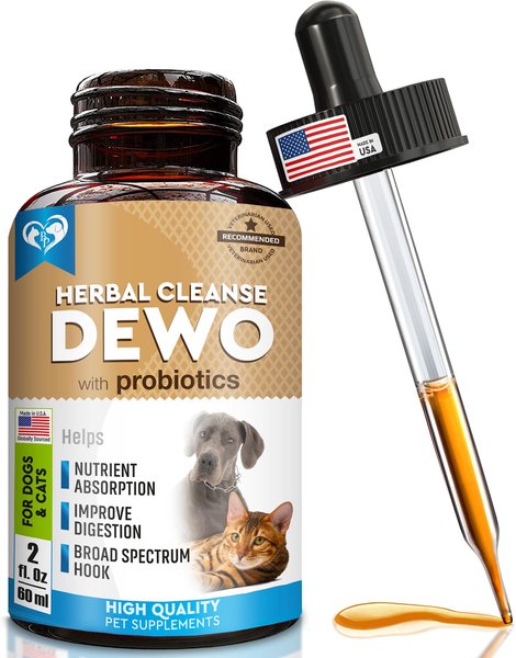 BELOVED PETS Herbal Dewormer with Probiotic & Worm Treatment for