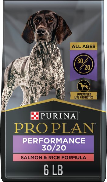 Purina Pro Plan Sport Performance All Life Stages High-Protein 30/20 Salmon & Rice Formula Dry Dog Food, 6-lb bag slide 1 of 11