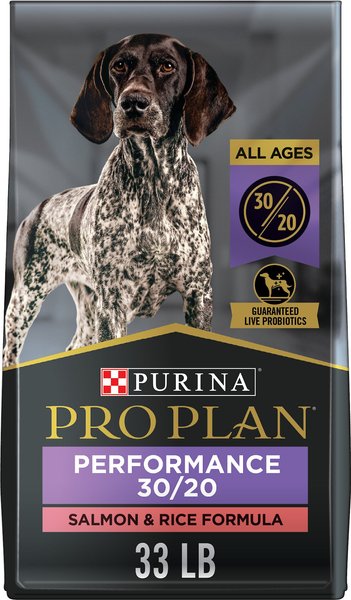 Purina Pro Plan Sport Performance All Life Stages High-Protein 30/20 Salmon & Rice Formula Dry Dog Food, 33-lb bag slide 1 of 11