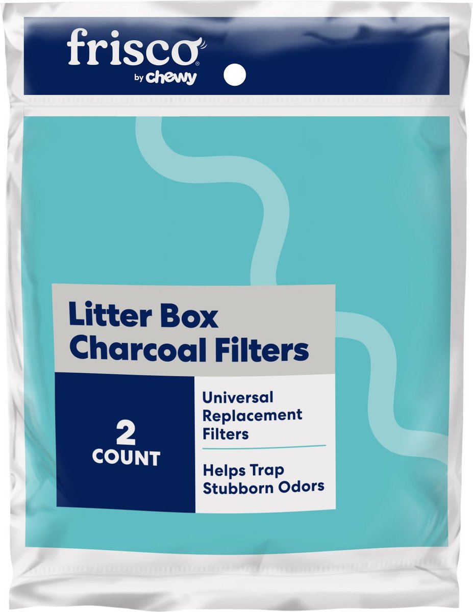FRISCO Litter Box Charcoal Filters, 2 count