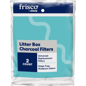 Charcoal filter litter outlet box