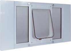 Ideal Pet 23-28 Sash Window Chubby Kat Cat Door, White, Medium
