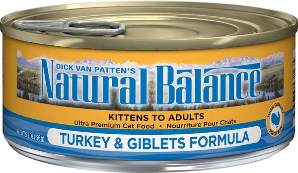 NATURAL BALANCE Ultra Premium Turkey Giblets Formula Canned Cat