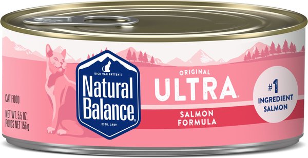 NATURAL BALANCE Ultra Premium Salmon Formula Canned Cat Food 5.5