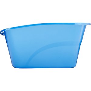 Van Ness High Side Corner Cat Litter Pan, Blue
