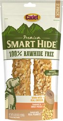 Cadet Smart Hide Chicken & Peanut Chew Dog Treats, 2 count