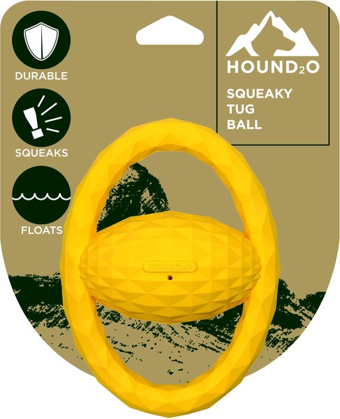 Yellow squeaky dog clearance ball