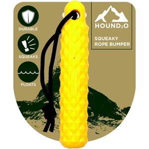 Hound2O Rope Bumper Dog Toy, Yellow