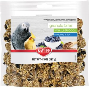 Kaytee Granola Bites Berry & Flax Bird Treats, 4.5-oz bag
