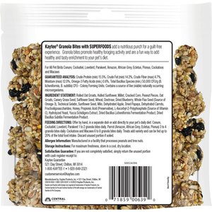 Kaytee Granola Bites Berry & Flax Bird Treats, 4.5-oz bag