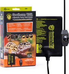 Galapagos Geotherm Under Reptile Tank Heater, Black, 6x8-in