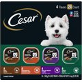 Cesar Poultry Variety Pack with Real Chicken, Turkey & Duck Dog Food Trays, 3.5-oz, case of 24