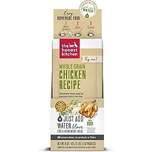 The Honest Kitchen Whole Grain Chicken Dehydrated Dog Food, 1.5-oz, 10 count