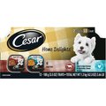 Cesar Home Delights Slow Cooked Chicken & Vegetables & Beef Stew Variety Pack Adult Wet Dog Food Trays, 3.5-oz, case of 12