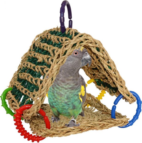 SUPER BIRD CREATIONS Seagrass Tent Bird Toy 