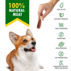 Beloved Pets Calcium Bones Wrapped Chicken & Rawhide-Free Natural Grain-Free Organic Meat with Chicken Dog Treats, 10.6-oz bag