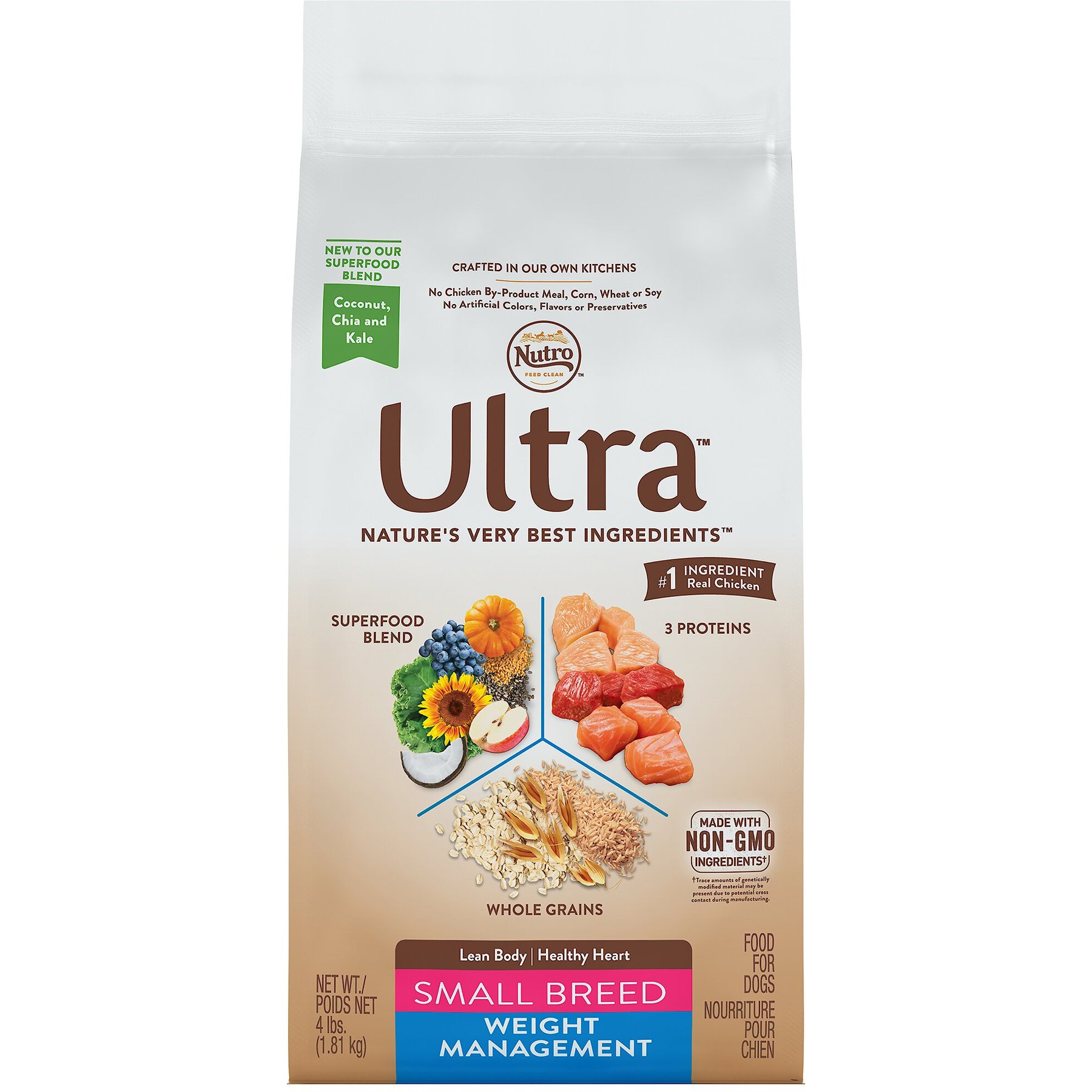 Ultra weight management dog fashion food