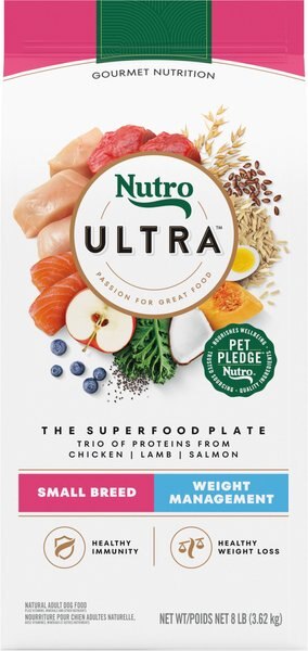 Nutro Ultra Small Breed Weight Management Dry Dog Food, 8-lb bag slide 1 of 10