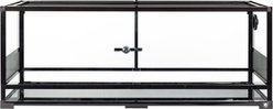 T-Rex Glass Reptile Terrarium Sliding Doors/Glass & Screen Sides, 48 x 18 x 18-in