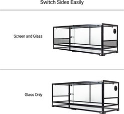 T-Rex Glass Reptile Terrarium Sliding Doors/Glass & Screen Sides, 48 x 18 x 18-in slide 2 of 8