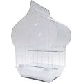 YML Taj Mahal Top Bird Cage with Accessories, White, Small