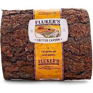 Fluker's Critter Cavern Half Log Reptile Hideout, Medium