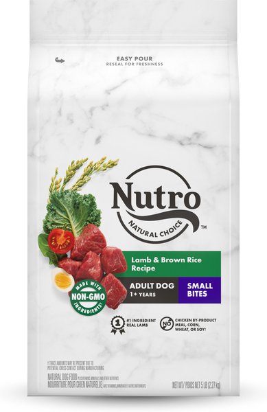 Nutro Natural Choice Small Bites Adult Lamb & Brown Rice Recipe Dry Dog Food, 5-lb bag slide 1 of 11