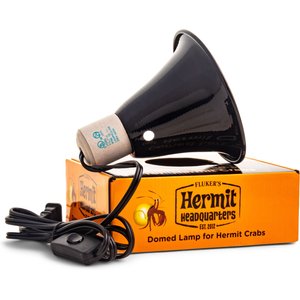 Fluker's Hermit Headquarters 5.5-in Hermit Crab Lamp with on/off Switch, Black