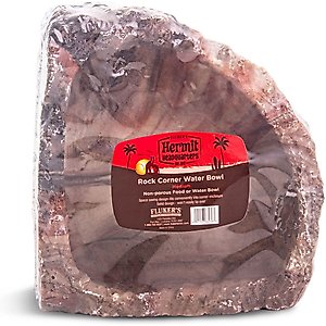 Fluker's Hermit Headquarters Corner Reptile Bowl, Medium