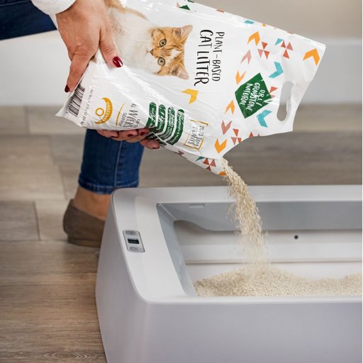 O.R.I./GRAYSTONE NATURAL Granular Tofu Cat Litter for Automatic Self-Cleaning Litter Box Robots, 4.5-lb refill bag