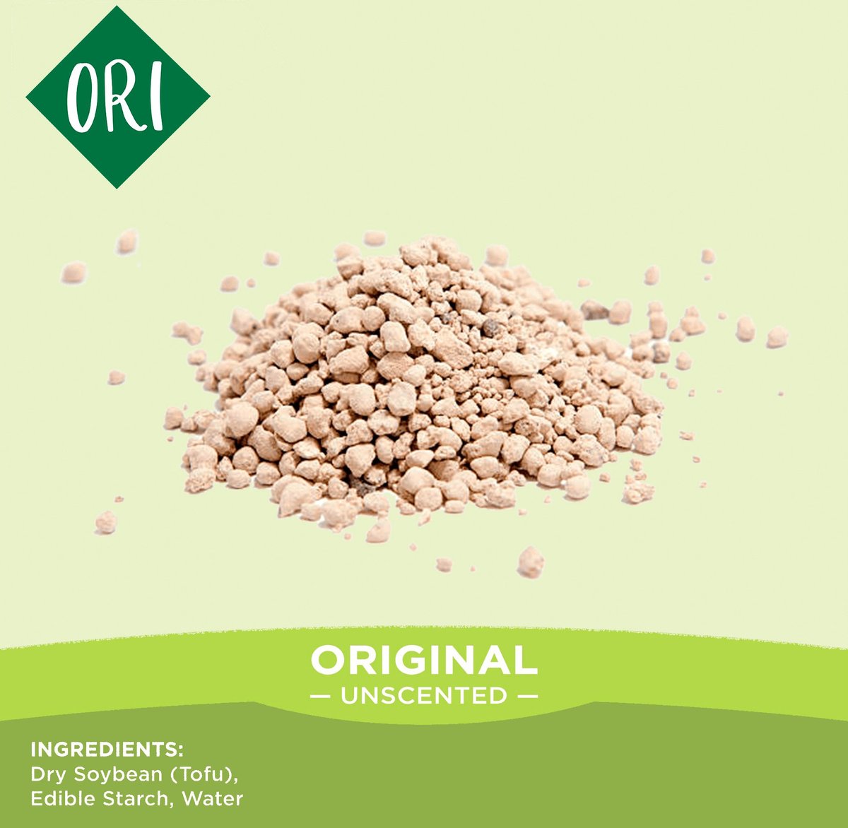 O.R.I./GRAYSTONE NATURAL Granular Tofu Cat Litter for Automatic Self