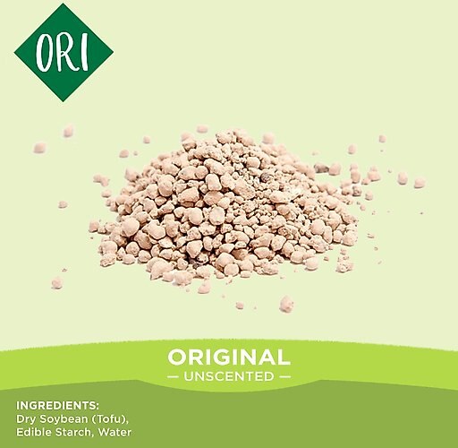 O.R.I./GRAYSTONE NATURAL Granular Tofu Cat Litter for Automatic Self-Cleaning Litter Box Robots, 4.5-lb refill bag