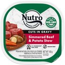 Nutro Grain-Free Simmered Beef & Potato Stew Cuts in Gravy Adult Wet Dog Food Trays, 3.5-oz, case of 24