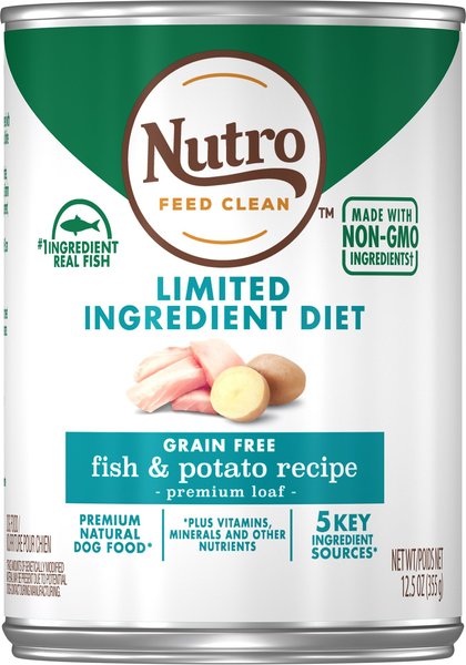 Nutro Premium Loaf Limited Ingredient Diet Fish & Potato Recipe Canned Dog Food