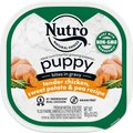 Nutro Puppy Tender Grain-Free Chicken, Sweet Potato & Pea Recipe Bites in Gravy Dog Food Trays, 3.5-oz, case of 24