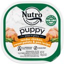 Nutro Puppy Tender Grain-Free Chicken, Sweet Potato & Pea Recipe Bites in Gravy Wet Dog Food Trays, 3.5-oz, case of 24