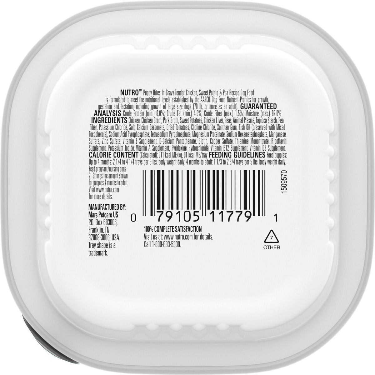 Nutro Puppy Grain-Free Tender Chicken & Sweet Potato in Gravy Recipe Canned Dog Food