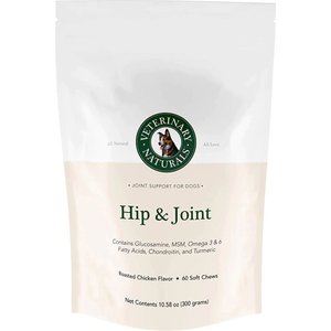 Vet Naturals Hip & Joint Chew Supplement for Dogs, 60 count