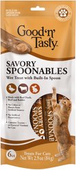 Good 'n' Tasty Savory Spoonables with Real Duck, Beef & Rabbit Lickable Cat Treat, Squeezable Tube, 6 count