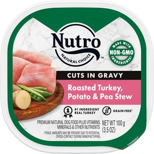 Nutro Cuts in Gravy Wet Dog Food Tender Chicken Stew 3.5 Ounce Trays Case of 24