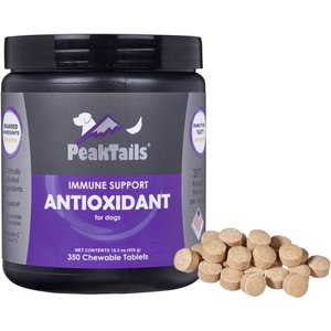 PeakTails Antioxidant Tablet Supplement for Dogs, 350 count