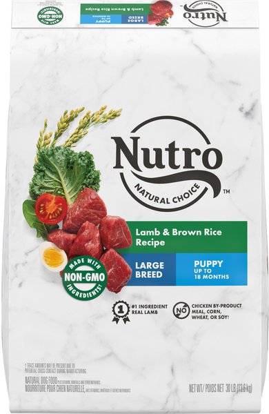 Nutro Natural Choice Large Breed Puppy Lamb & Brown Rice Recipe Dry Dog Food, 30-lb bag slide 1 of 11