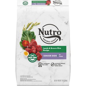 Nutro Natural Choice Senior Lamb & Brown Rice Recipe Dry Dog Food, 30-lb bag