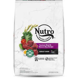 Nutro Natural Choice Adult Venison Meal & Brown Rice Recipe Dry Dog Food, 30-lb bag