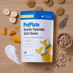 PetPlate Human Grade Soothe Operator Probiotic Digestive Soft Chews Dog Supplement, 28 count slide 2 of 4