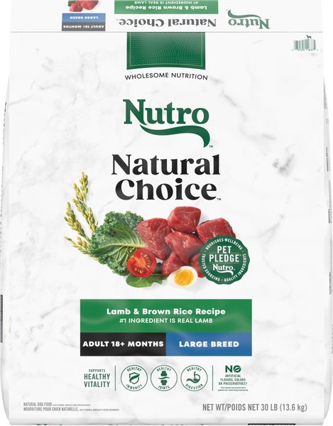 NUTRO Natural Choice Large Breed Adult Lamb Brown Rice Recipe